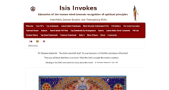 Desktop Screenshot of isisinvokes.com